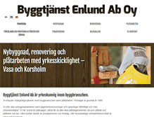 Tablet Screenshot of byggtjanstenlund.fi